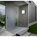 Helestra outdoor wall luminaire SCALA square IP44, graphite, white 