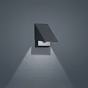 Helestra Wandarmatuur voor buitenshuis FREE IP54, grafiet 