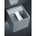 Helestra Wandarmatuur voor buitenshuis SIRI 44 up down, hoekig, instelbaar IP54, wit mat dimbaar