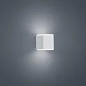 Helestra Wandarmatuur voor buitenshuis KIBO up down, cubusvorm IP54, wit mat 
