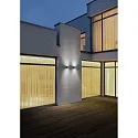 Helestra Wandarmatuur voor buitenshuis KIBO up down, cubusvorm IP54, grafiet 