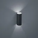 Helestra Wandarmatuur voor buitenshuis SWIFT IP65, grafiet dimbaar