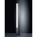 Lichtpaal TENDO 2-vlams, zijdelingse straling IP55, aluminium, grafiet, gesatineerd 
