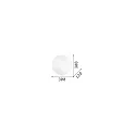 Ideal Lux Wand- en plafondarmatuur SIMPLY PL2 2-vlams E27 IP20, wit 
