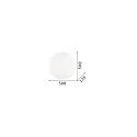 Ideal Lux Wand- en plafondarmatuur SIMPLY PL4 4-vlams E27 IP20, wit 