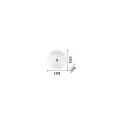 Ideal Lux Wand- en plafondarmatuur SHELL PL4 4-vlams E27 IP20, transparant 