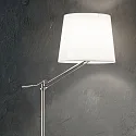 Staande lamp REGOL PT1 E27 IP20, nikkel gesatineerd 