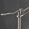 Staande lamp REGOL PT1 E27 IP20, nikkel gesatineerd 