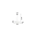 Ideal Lux Pendelarmatuur GLORY SP5 D60 5-vlams E27 IP20, wit 