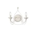 Wandarmatuur CORTE AP2 2-vlams E14 IP20, antiek wit 