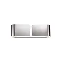 Wall luminaire CLIP AP2 SMALL ARGENTO, 2 flames, E27, chrome