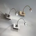Display-armatuur DYNAMO AP1 met schakelaar, met flexibele arm IP20, antiek messing 