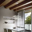Pendant luminaire AUDI-80 SP8, 8 flames, G9, 40W, chromee