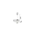 Pendant luminaire AUDI-80 SP8, 8 flames, G9, 40W, chromee