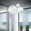 Pendant luminaire MAPA BIANCO SP1 D50, E27, Ø 50cm, white