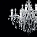 Ideal Lux Chandelier FLORIAN SP12, 12 flames, E14, chrome