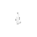 Ideal Lux Pendelarmatuur FLUT SP1 BIG E27 IP20, zwart 
