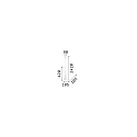 Ideal Lux Pendelarmatuur FLUT SP1 SMALL E14 IP20, zwart 