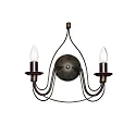 Wandarmatuur CORTE AP2 2-vlams E14 IP20, roest 