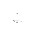 Ideal Lux Pendelarmatuur ARIA SP1 D50 E27 IP20, wit 