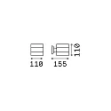 Wandarmatuur voor buitenshuis SNIF AP1 ROUND G9 IP54, antraciet 