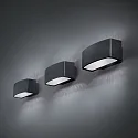 Ideal Lux Wandarmatuur voor buitenshuis ANDROMEDA AP1 up down, 1-vlams E27 IP55, antraciet 