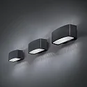 Ideal Lux Wandarmatuur voor buitenshuis ANDROMEDA AP1 up down, 1-vlams E27 IP55, zwart 