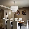 Ideal Lux Pendelarmatuur OPERA SP6 6-vlams E27 IP20, wit 