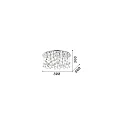 Plafondarmatuur MOONLIGHT PL15 15-vlams G9 IP20