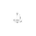 Pendant luminaire PASHA SP6, 6 flames, E14