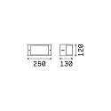 Ideal Lux Wall luminaire REX-1 AP1, E27, anthracite