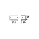 Wandarmatuur REX-2 AP1 E27 IP44, antraciet 