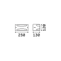 Ideal Lux Wandarmatuur REX-3 AP1 E27 IP44, antraciet 