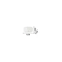 Ideal Lux Ceiling luminaire OVALINO PL8, 8 flames, E27, white