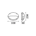 Ideal Lux Outdoor luminaire MADDI-2 AP1 Wall luminaire, E27, white