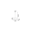 Ideal Lux Pendelarmatuur ULISSE PL3 D52, 3-vlams E27 IP20, wit