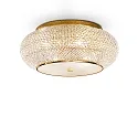 Plafondarmatuur PASHA PL10 10-vlams E14 IP20, goud 