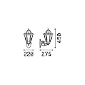 Outdoor luminaire ANNA AP1 BIG Wall luminaire, E27, white