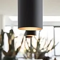 Ideal Lux Pendelarmatuur LOOK SP1 D06 down, 1-vlams GU10 IP20, zwart mat 