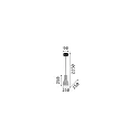 Ideal Lux Pendelarmatuur OIL-1 SP1 E27 IP20, grijs