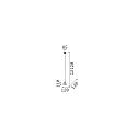 Pendant luminaire OIL-4 SP1, GU10, 50W, concrete
