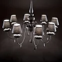 Ideal Lux Kroonluchter BLANCHE SP8 8-vlams E14 IP20, zwart