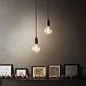 Ideal Lux Pendelarmatuur EDISON SP1 E27 IP20, zwart