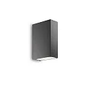 Wandarmatuur voor buitenshuis TETRIS-2 G9 IP44, antraciet, mat, gepoedercoat, transparant