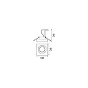 Ideal Lux Inbouwarmatuur BLUES SQUARE GU10 IP20, transparant