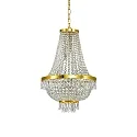 Kroonluchter CAESAR SP9 9-vlams G9 IP20, goud