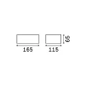 Ideal Lux Wall luminaire TWIN AP1, G9, 35W, black