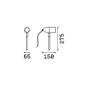 Ideal Lux Buitenspot INSIDE PT1 G9 IP54, zwart