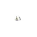 Ideal Lux Wandarmatuur CHALET AP2 2-vlams E14 IP20, beige