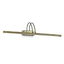 Spiegelarmatuur BOW AP114 draaibaar, met schakelaar IP20, antiek messing